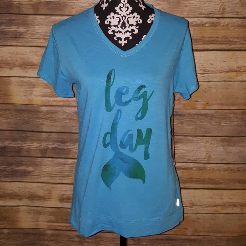 NWT Raw Threads Leg Day mermaid top size large